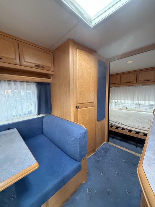 Hobby 460 Stacjonarna na działke budowe Sucha Szczelna 4 os Prysznic