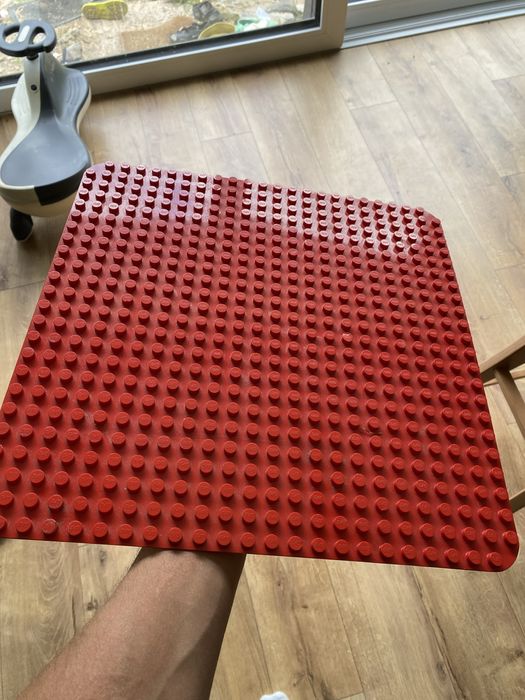 Duza plytka lego duplo czerwona 38x38cm