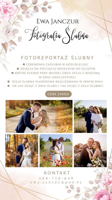 Fotograf Ślub Komunia Chrzest