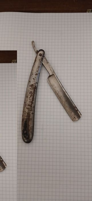 Stara brzytwa,nóż,  barber, fryzjer.