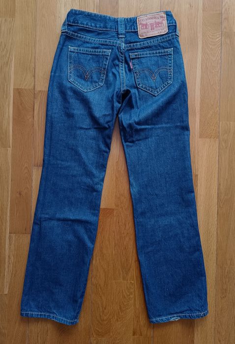 2 Calças de ganga Levi's Strauss Originais de mulher W27 L32.
