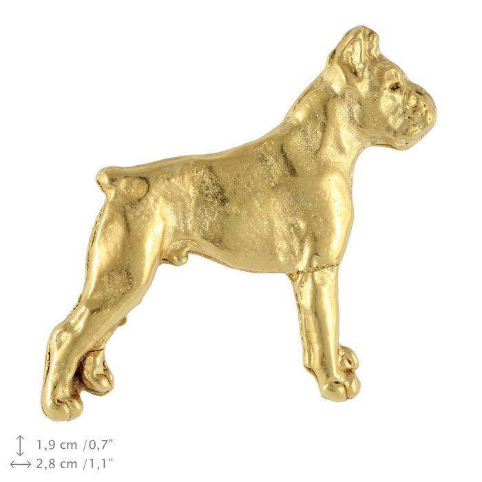 Bokser pin pozłocony Art-Dog