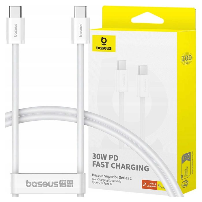 Kabel Baseus Superior ll USB-C -USB-C 30W 2m do iPhone 15 16 Sklep Wwa