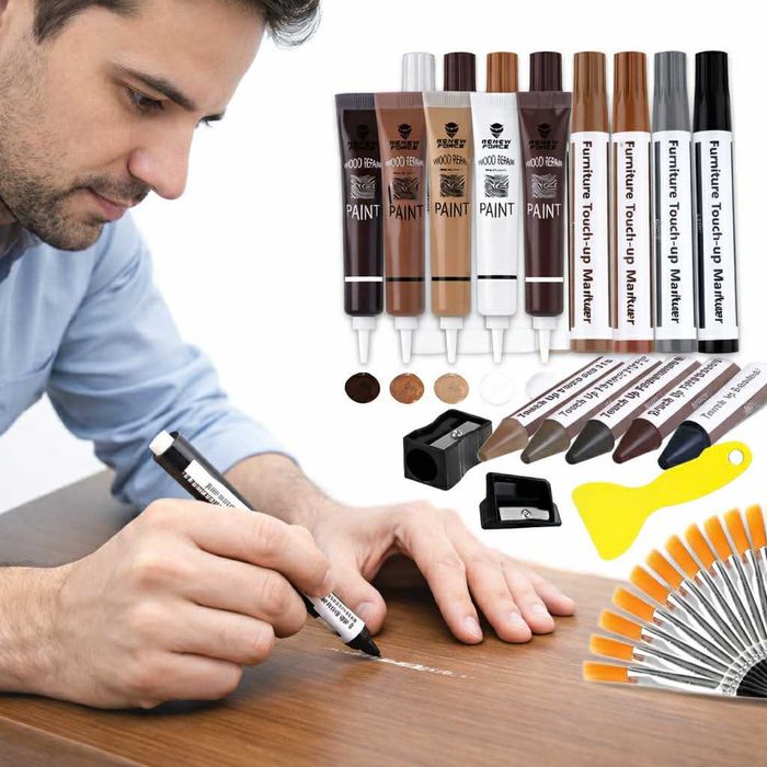 NOWY zestaw do usuwania rys z paneli i mebli –szybka naprawa zestaw