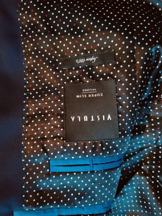 Wełniany garnitur super slim Vistula 176/92 46