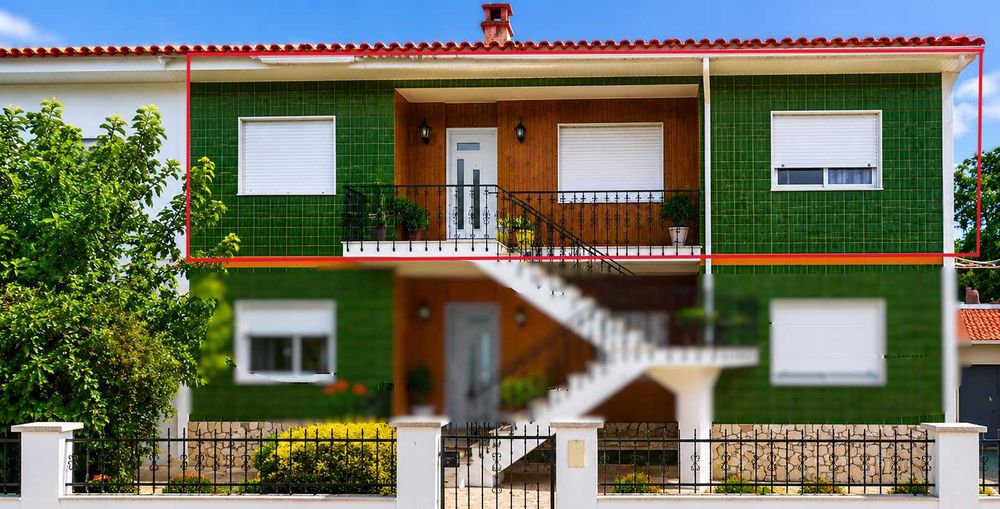 T4 com cave independente T1 e garagem privativa junto ao Jardim Municipal de Vendas Novas – ideal para família ou investimento