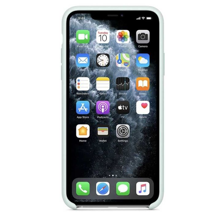 Оригинал! Фирменный чехол iPhone 11 Pro Max Silicone Case Seafoam