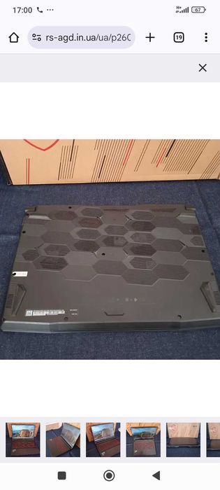 Игровой ноутбук MSI GF66 / Процессор i7-11800H / 8 ядер / RAM 16 GB