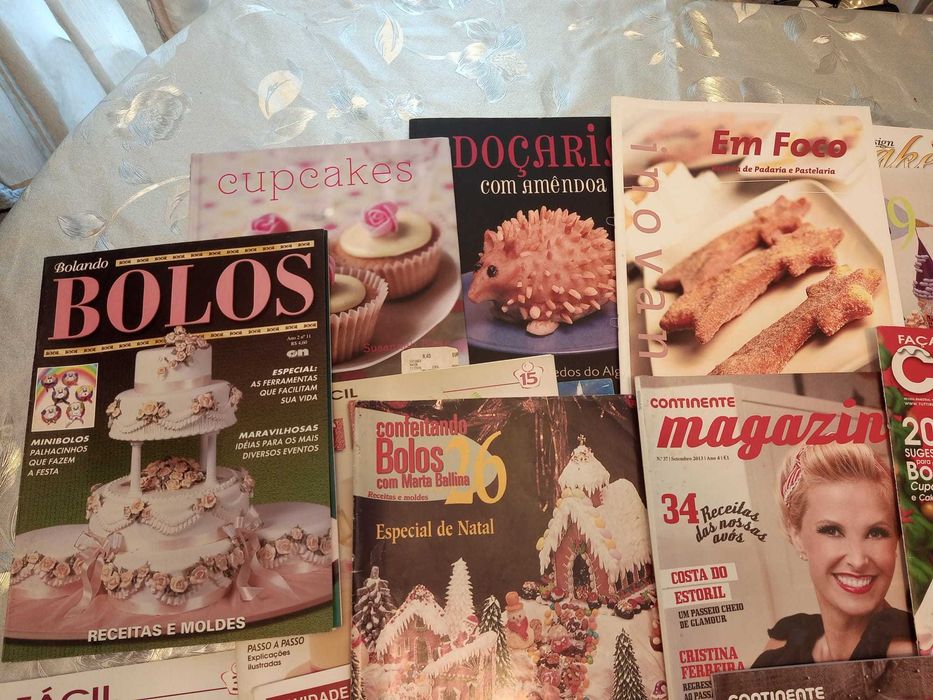 Mega-coleção revistas culinária/receitas/bolos/cake design