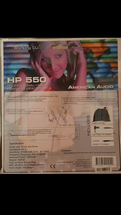 Słuchawki American Audio HP 550