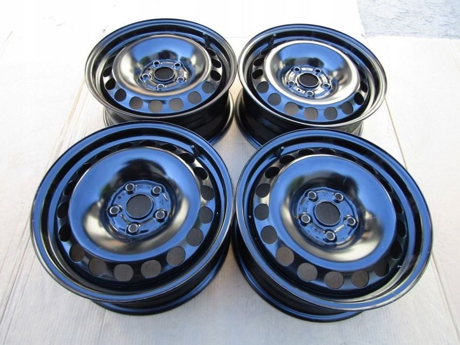 4x felgi stalowe 16 vw passat b5 b6 b7 b8 b9 golf V VI VII caddy eos jetta touran 6,5 j 5x112 ET41 piasta 57,1 mm