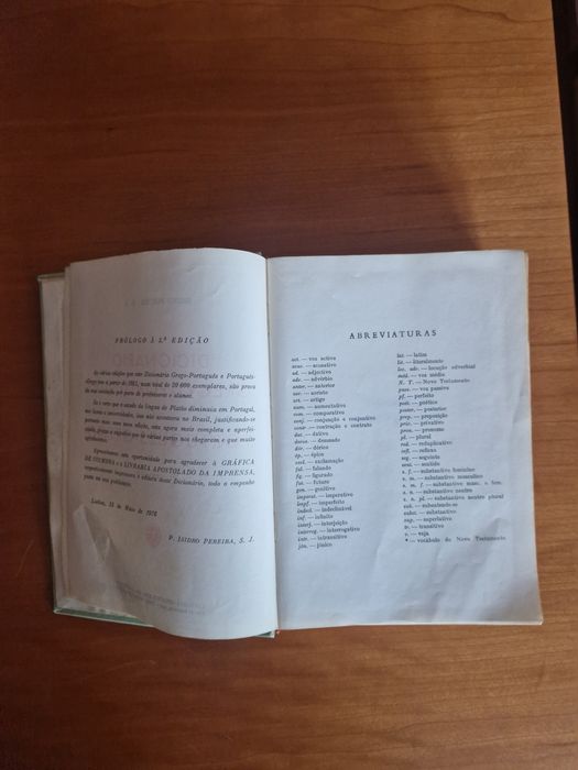 Dicionário Grego-Português e Português-Grego,  Isidro Pereira, S. J.