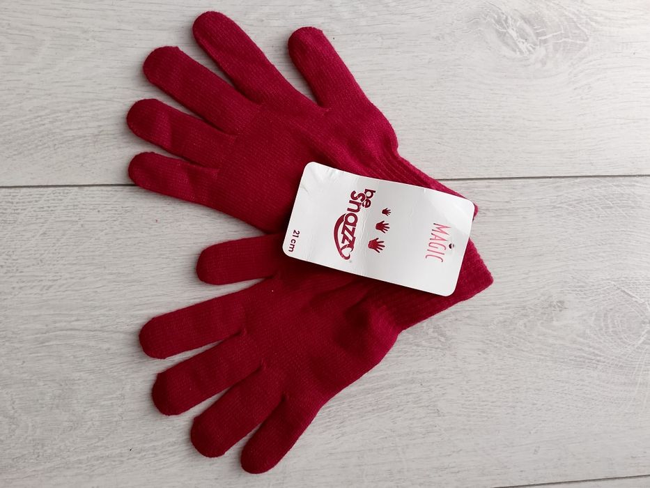 Czerwone rękawiczki Nowe damskie