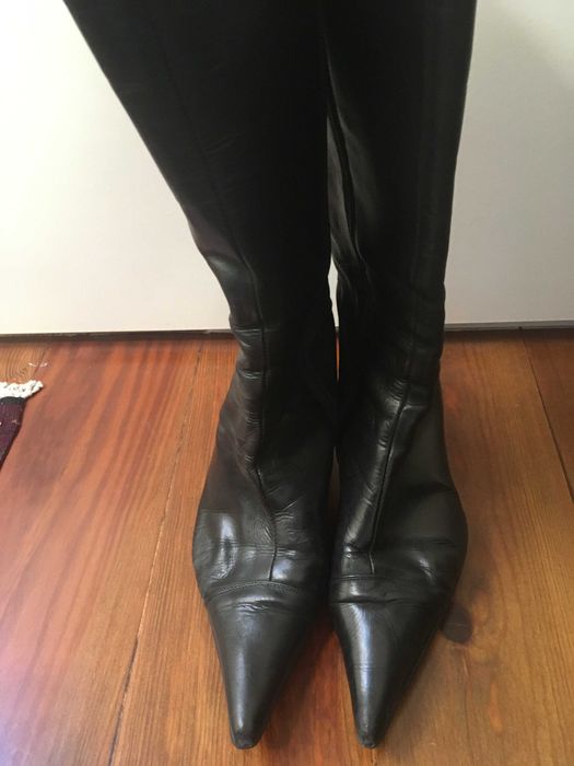 Botas de Pele Pretas