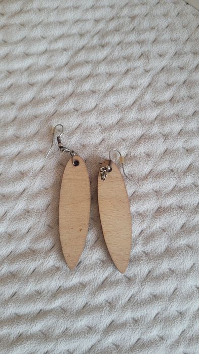 Drewniane kolczyki