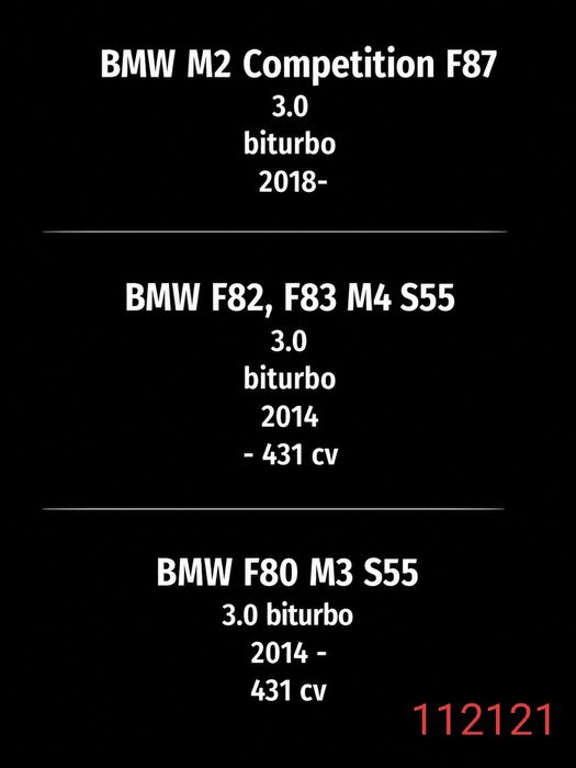 Downpipe BMW s55 M2 M3 M4 F80 F82 F87