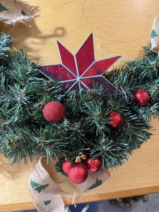 Dekoracja świąteczna do zawieszenia na drzwi szer 43cm