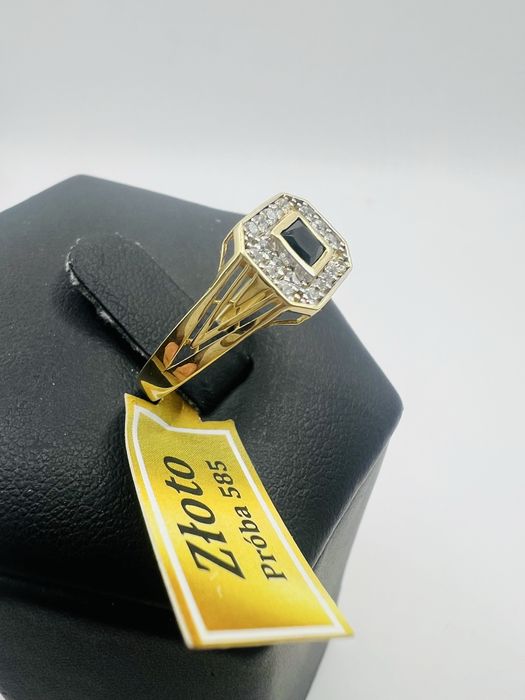 Złoty pierścionek próba 585