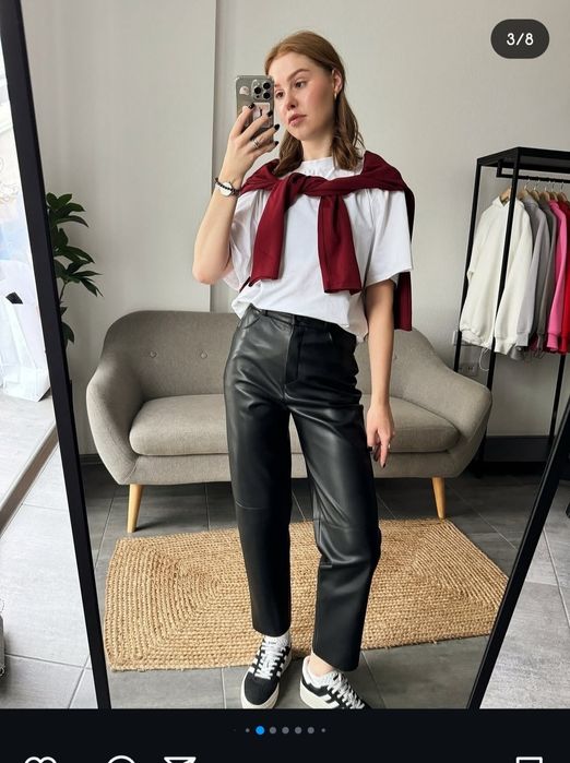 Шкіряні штани просто ідеальні.