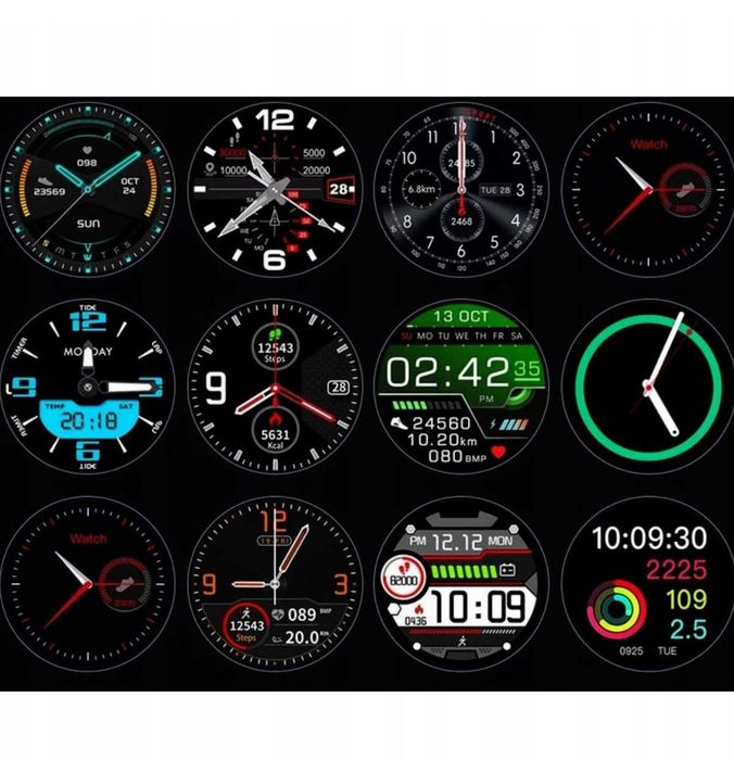 SMARTWATCH zegarek Bluetooth wielofunkcyjny sportowy WODODPORNY sms