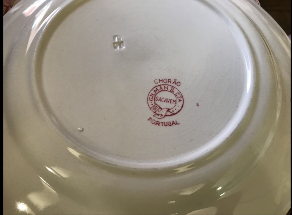 Serviço em louça de Sacavém - Gilman - Chorão (rosa)