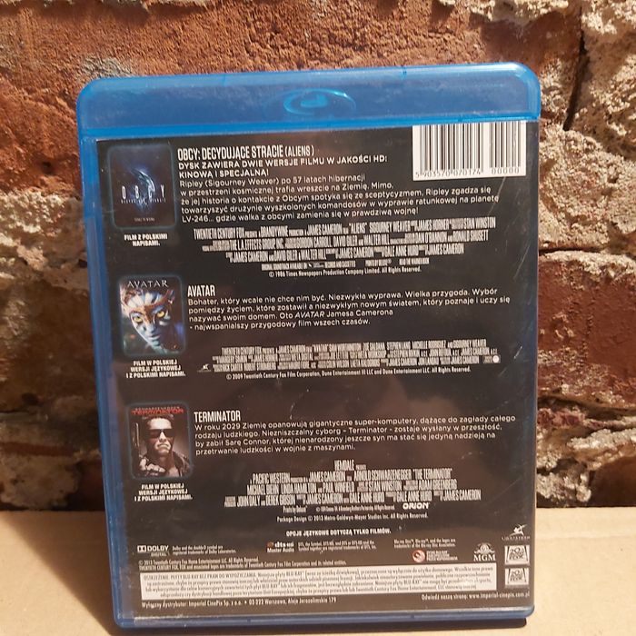 Terminator obcy avatar blu-ray