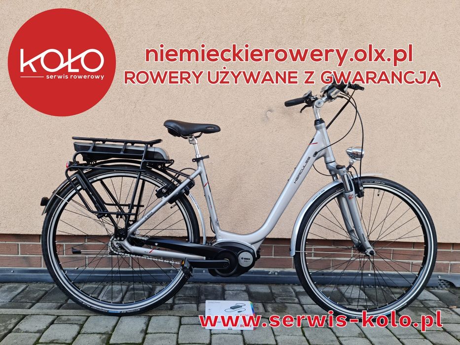 Rower elektryczny damski damka HERCULES koła 28 SHIMANO NEXUS alu