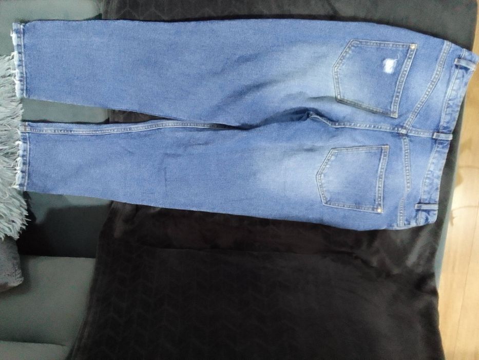 Spodnie jeansowe przetarcia 34 Sinsay XS