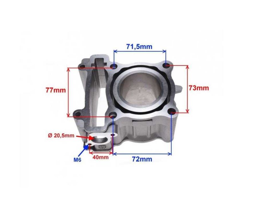 Kit de cilindro YAMAHA X-MAX YZF-R125 54MM 4T X-CITY wr125