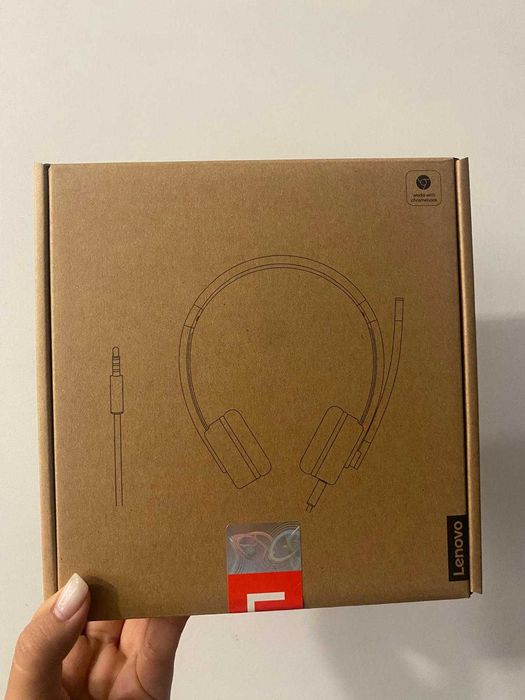 Auscultadores USB Lenovo 100 Cinzento