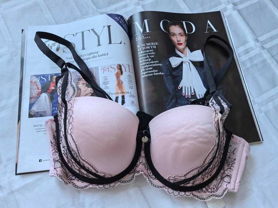 Viralowy biustonosz damski z koronką Boux Avenue rozmiar 80C