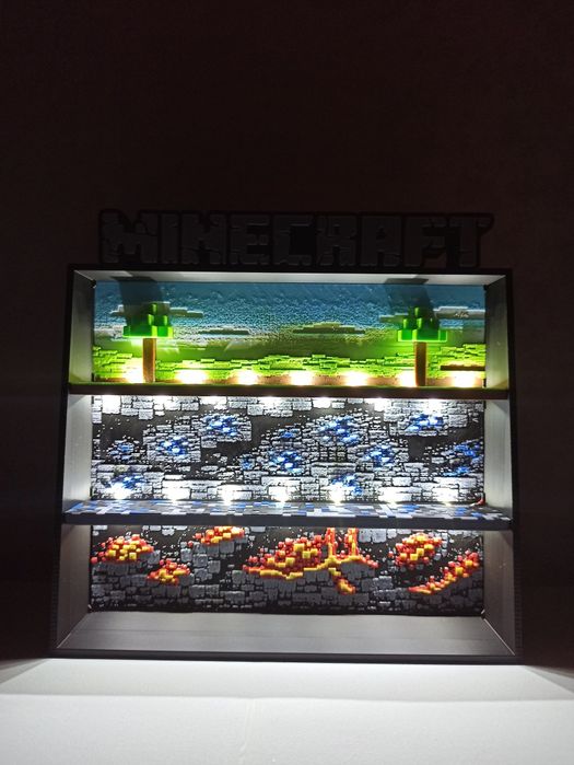 Поличка Органайзер майнкрафт kinder joy