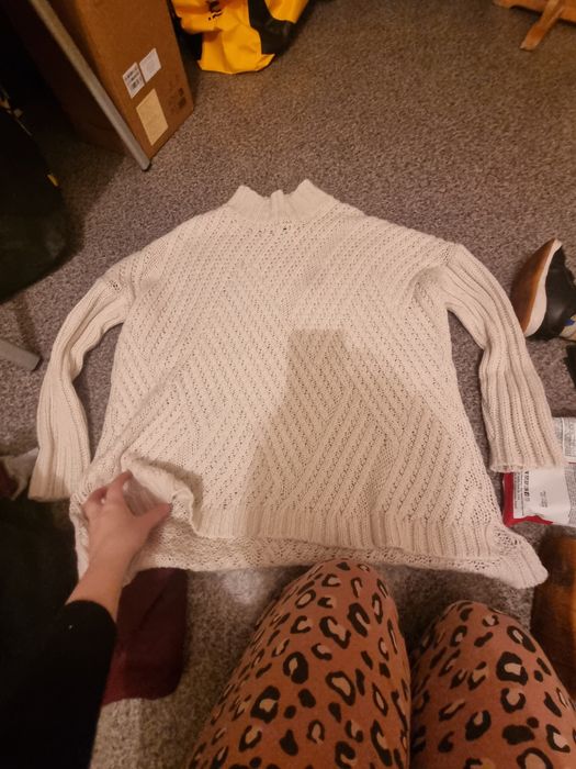 golfik damski M bialy