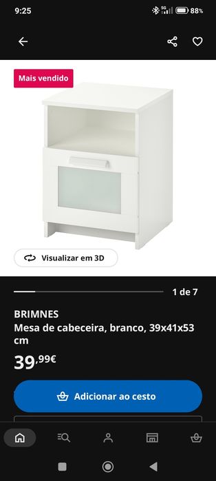 Conjunto de quarto Brimnes cama 160<200