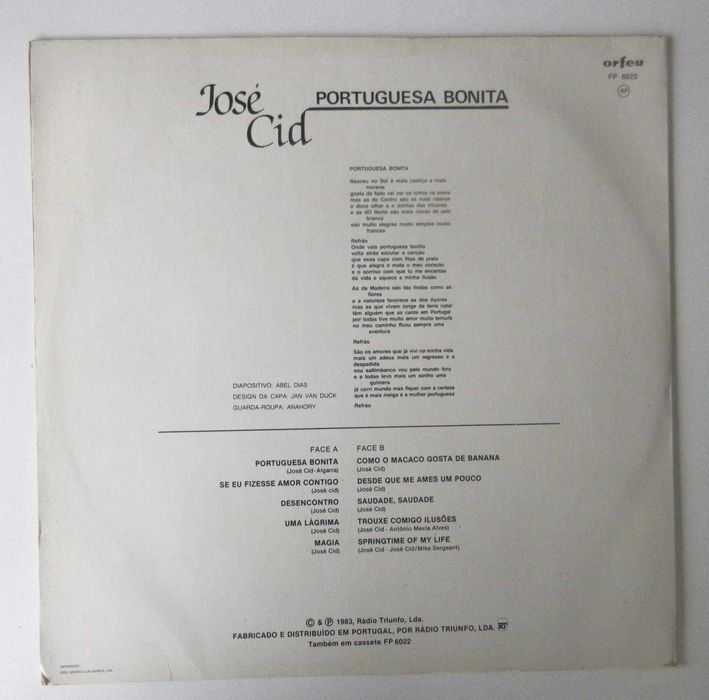 JOSÉ CID - Portuguesa Bonita (LP)