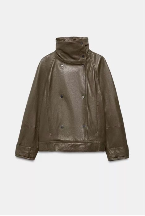 Шкіряна куртка косуха Zara 100% овеча шкіра