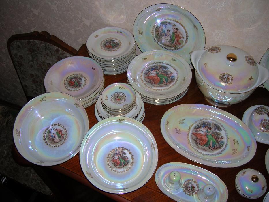 НОВЫЙ! ОРИГИНАЛ! Сервиз Мадонна ГДР времен СССР столовый и чайный