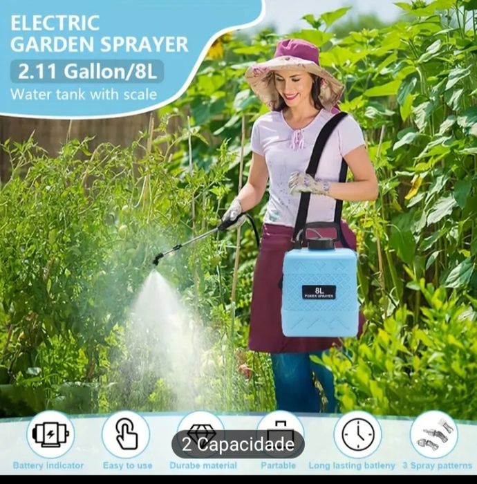 Aspersor Elétrico 8L novo