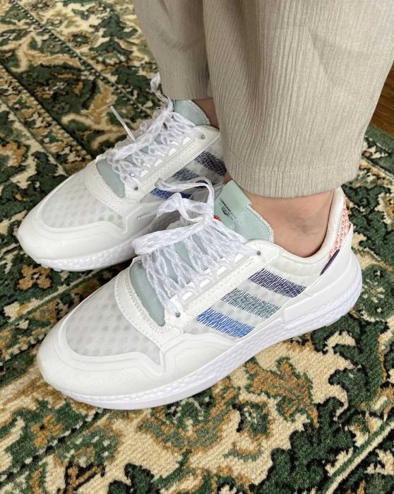 Женские кроссовки Adidas ZX RM "White" . Размеры 36-40