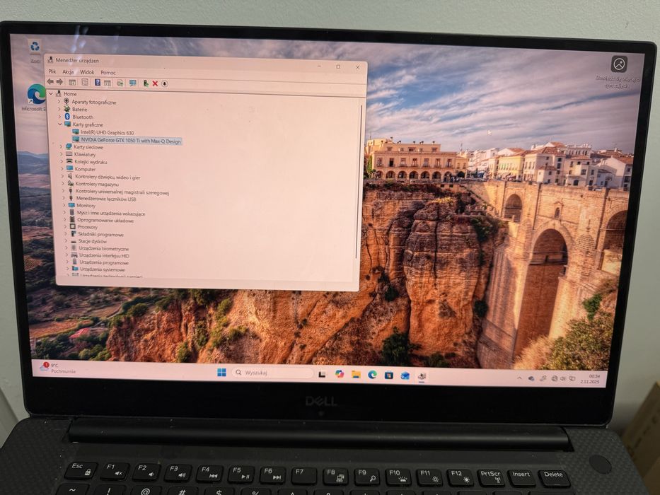 Dell XPS 15 4K dysk 1TB 32gb ram Intel i7 Windows11PRO- uszk bateria