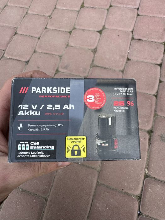 Акумулятор Parkside Performance 12 В 2,5 А·год