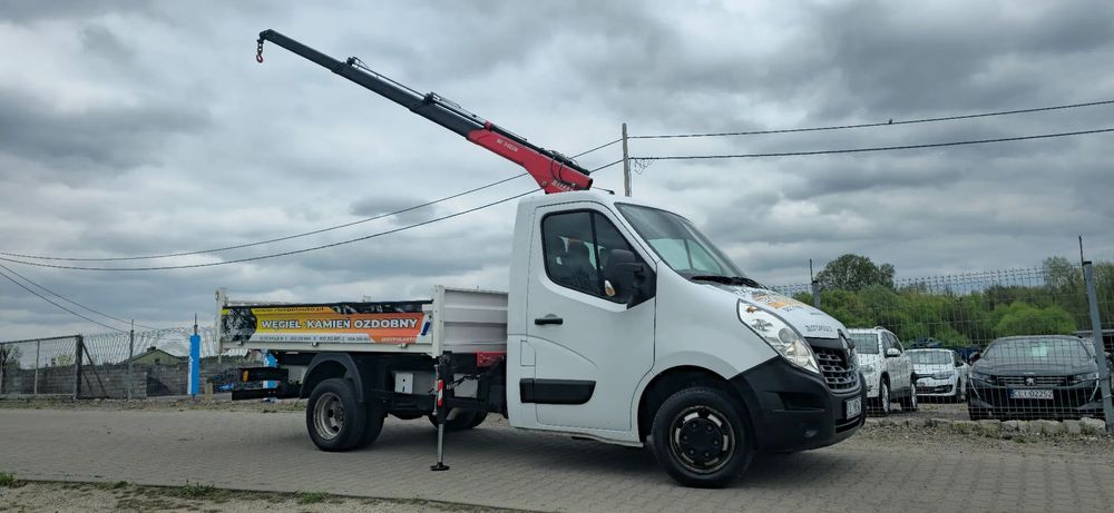 Renault MASTER  112000 zł NETTO! Faktura VAT! Wywrotka+HDS 2023r! HAK