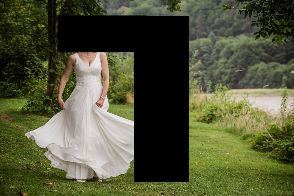 Piękna suknia ślubna w rozmiarze ~36