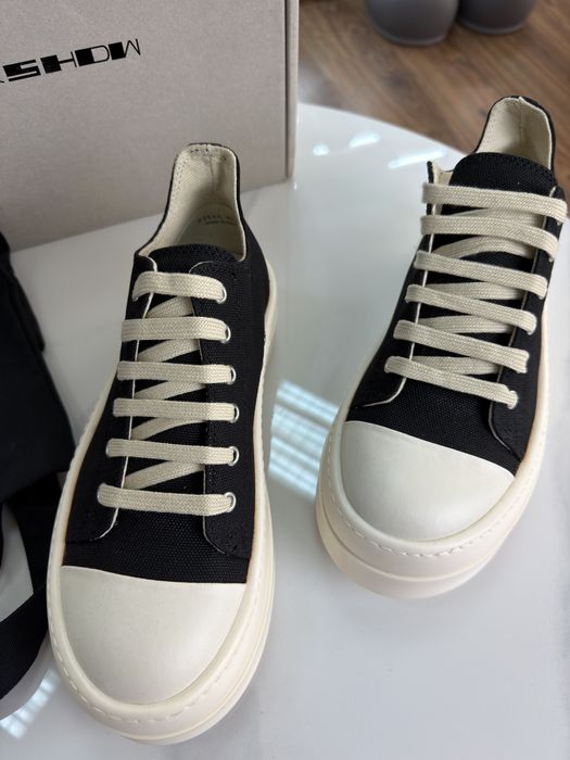 Снікерси Кросівки RICK OWENS Drksdw Ramones Black Beige