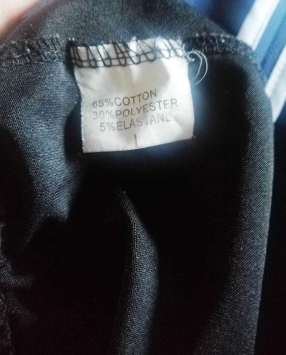 Czarne legginsy z połyskiem, bawełna L/XL