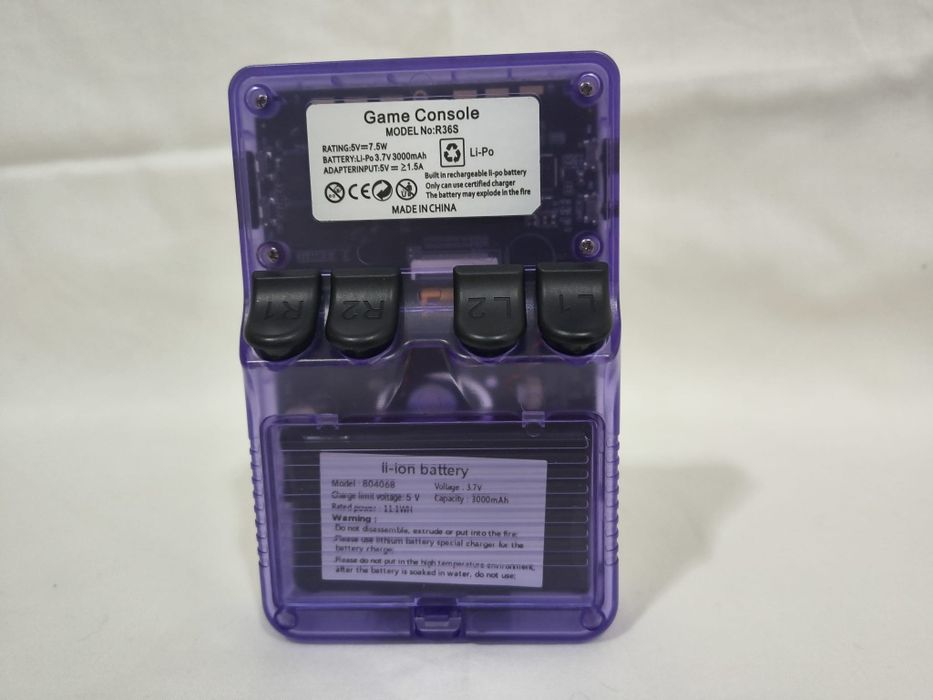 Consola Retro R36S 128GB – Edição Transparente (Impecável!