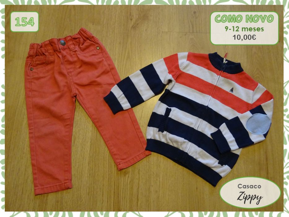 Calças e conjuntos, 9-12 meses (oferta portes)