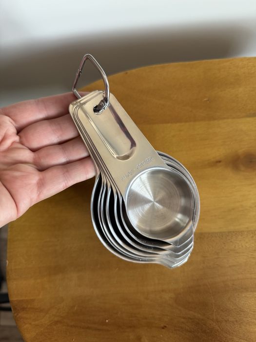 Zestaw metalowych miarek Kuchennych stylu retro vintage