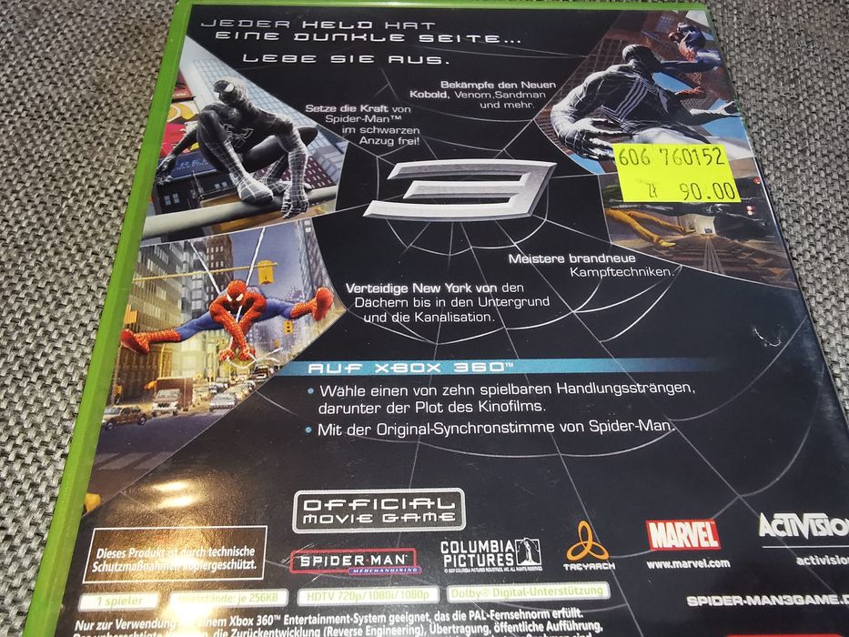 Spider-Man 3 XBOX 360 gra ANG (stan BDB-) sklep Ursus