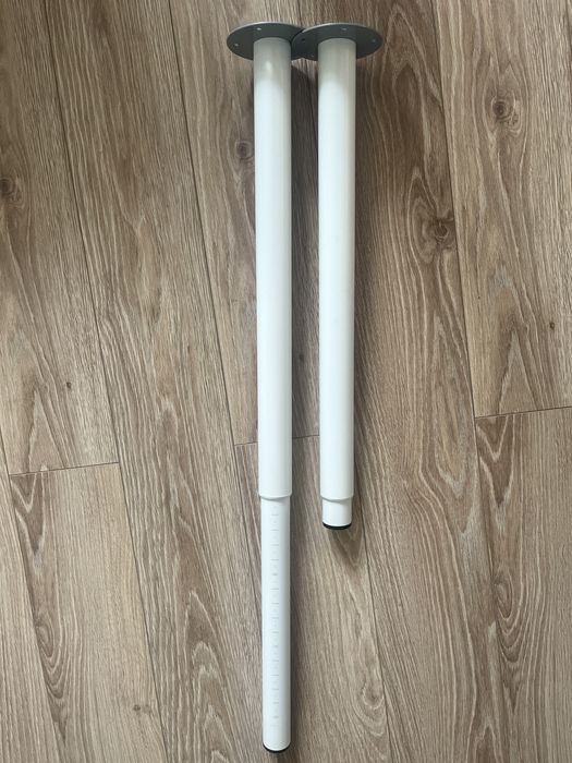 2 nóżki OLOV Noga regulowana, IKEA biały